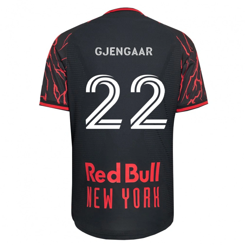 Danxen Heren Dennis Gjengaar #22 Rood Zwart Wit Thuisshirt Thuistenue 2026/27 T-Shirt
