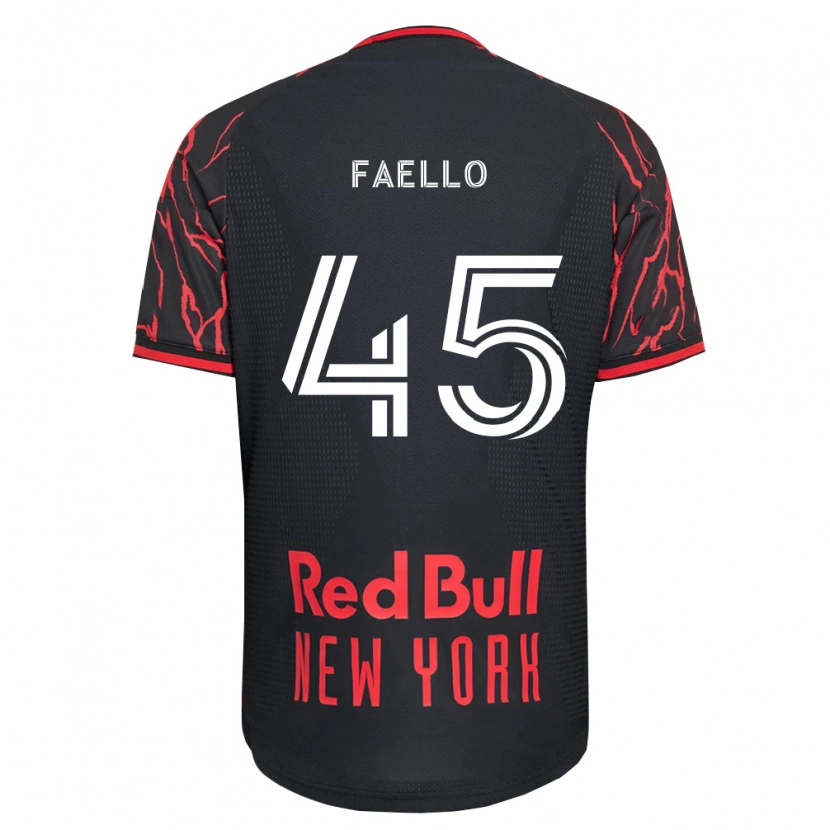 Danxen Heren Connor Faello #45 Rood Zwart Wit Thuisshirt Thuistenue 2026/27 T-Shirt