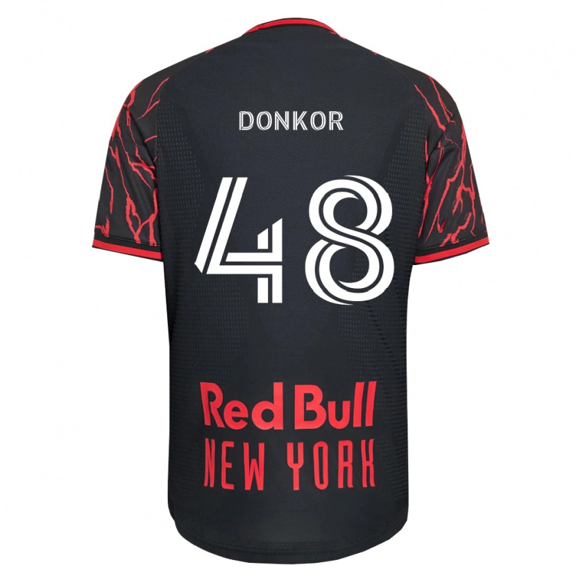 Danxen Heren Ronald Donkor #48 Rood Zwart Wit Thuisshirt Thuistenue 2026/27 T-Shirt