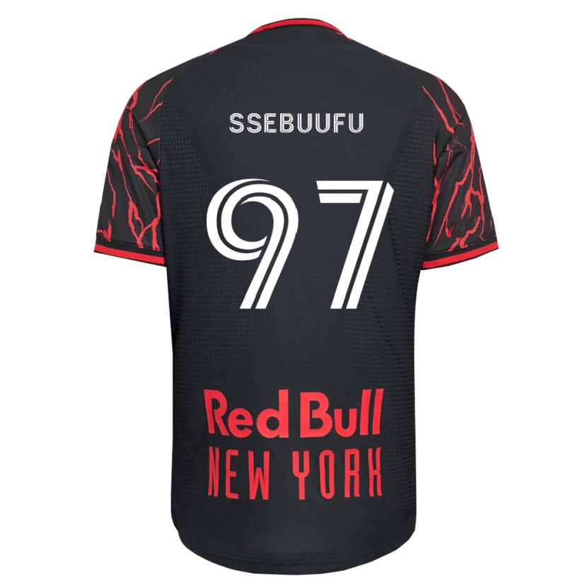 Danxen Heren Frank Ssebuufu #97 Rood Zwart Wit Thuisshirt Thuistenue 2026/27 T-Shirt
