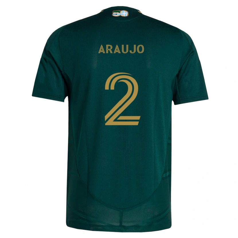 Danxen Heren Miguel Araujo #2 Donkergroen Bruin Thuisshirt Thuistenue 2026/27 T-Shirt