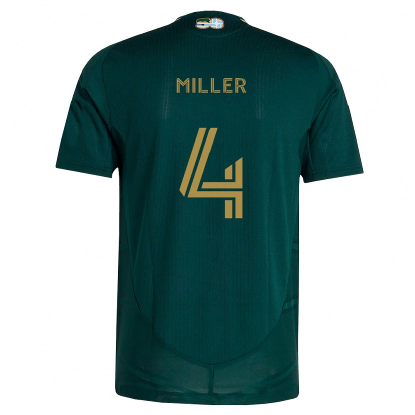 Danxen Heren Kamal Miller #4 Donkergroen Bruin Thuisshirt Thuistenue 2026/27 T-Shirt