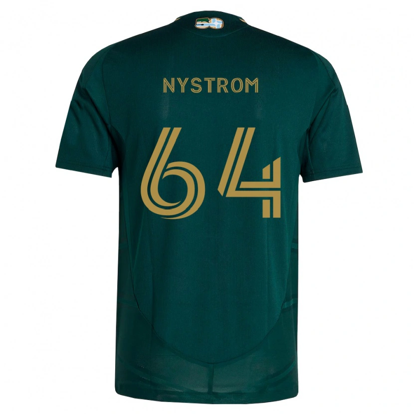 Danxen Heren August Nystrom #64 Donkergroen Bruin Thuisshirt Thuistenue 2026/27 T-Shirt