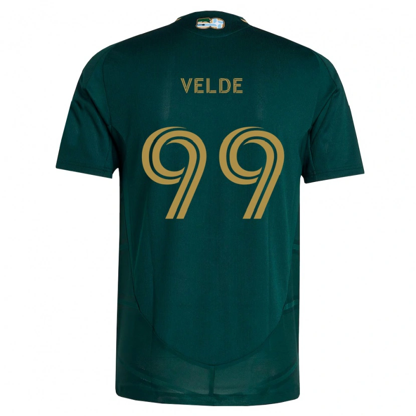Danxen Heren Kristoffer Velde #99 Donkergroen Bruin Thuisshirt Thuistenue 2026/27 T-Shirt