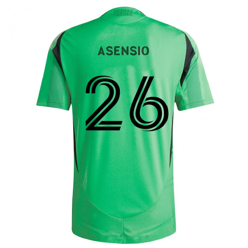 Danxen Heren Charlie Asensio #26 Smaragdgroen Zwart Thuisshirt Thuistenue 2026/27 T-Shirt