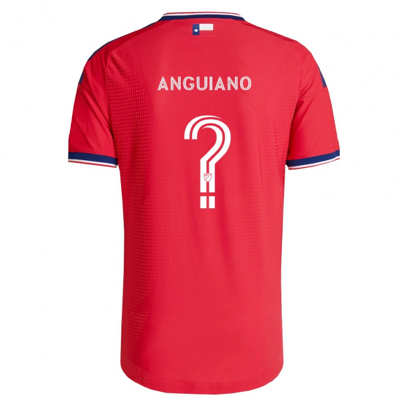 Danxen Heren Adrian Anguiano #0 Rood Blauw Wit Thuisshirt Thuistenue 2026/27 T-Shirt