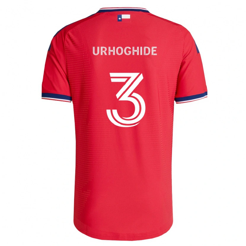 Danxen Heren Osaze Urhoghide #3 Rood Blauw Wit Thuisshirt Thuistenue 2026/27 T-Shirt