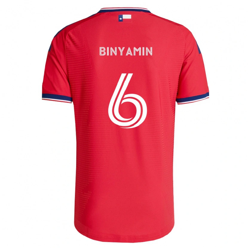 Danxen Heren Ran Binyamin #6 Rood Blauw Wit Thuisshirt Thuistenue 2026/27 T-Shirt