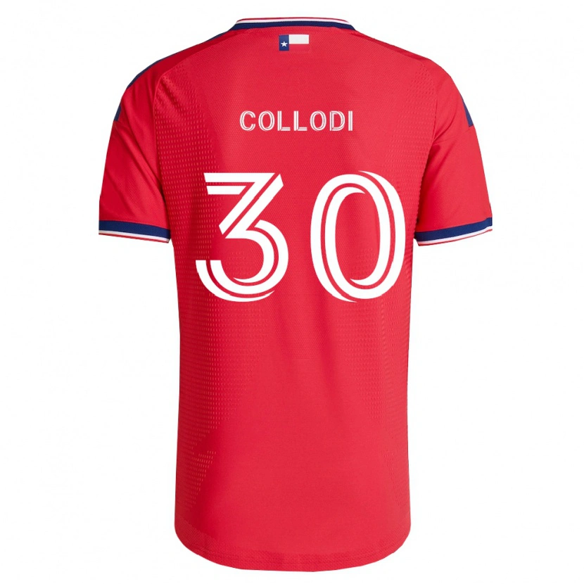 Danxen Heren Michael Collodi #30 Rood Blauw Wit Thuisshirt Thuistenue 2026/27 T-Shirt