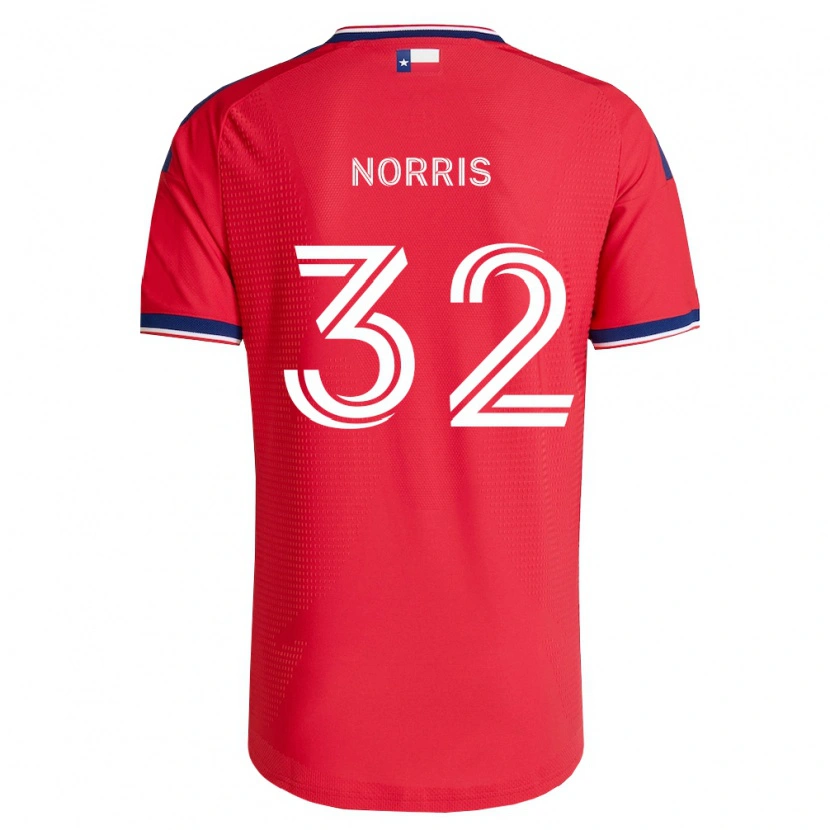 Danxen Heren Nolan Norris #32 Rood Blauw Wit Thuisshirt Thuistenue 2026/27 T-Shirt