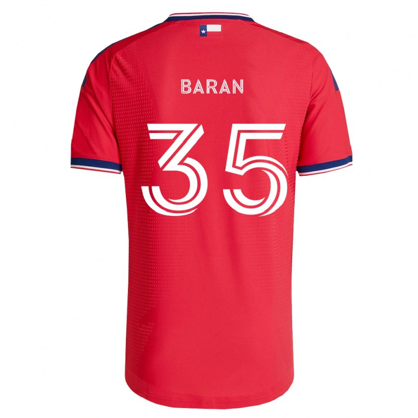 Danxen Heren Daniel Baran #35 Rood Blauw Wit Thuisshirt Thuistenue 2026/27 T-Shirt