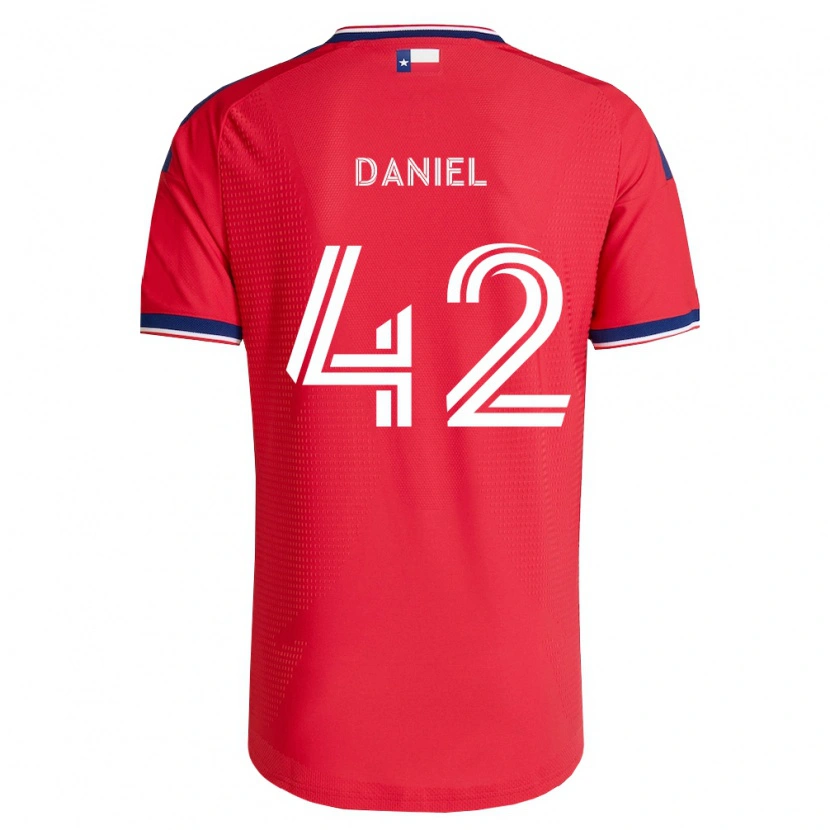 Danxen Heren Daniel De Sousa Britto #42 Rood Blauw Wit Thuisshirt Thuistenue 2026/27 T-Shirt