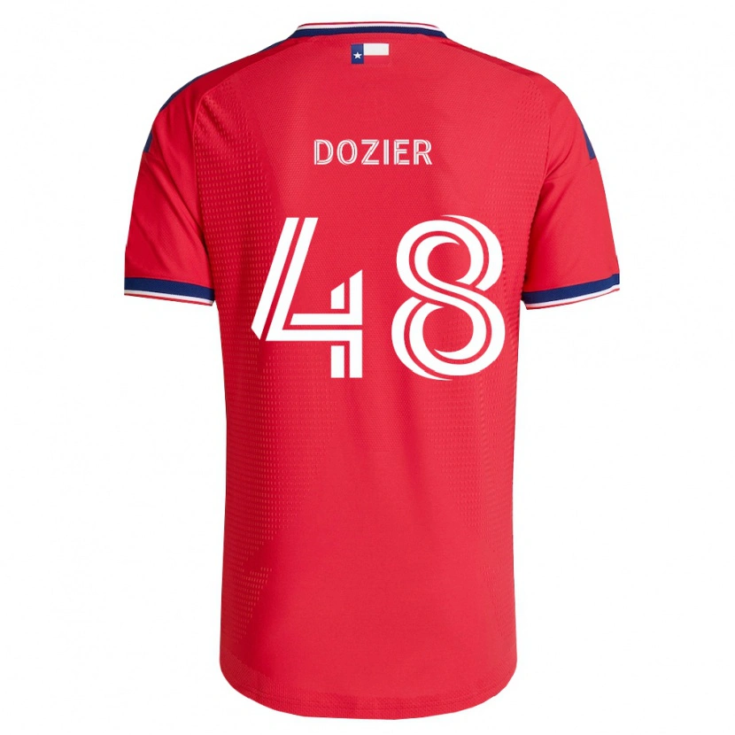 Danxen Heren Jonathon Dozier #48 Rood Blauw Wit Thuisshirt Thuistenue 2026/27 T-Shirt