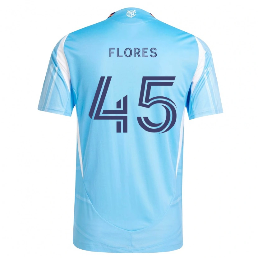Danxen Heren Brian Flores #45 Hemelsblauw Wit Thuisshirt Thuistenue 2026/27 T-Shirt