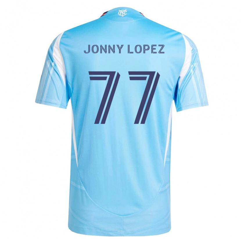 Danxen Heren Jonny Lopez #77 Hemelsblauw Wit Thuisshirt Thuistenue 2026/27 T-Shirt