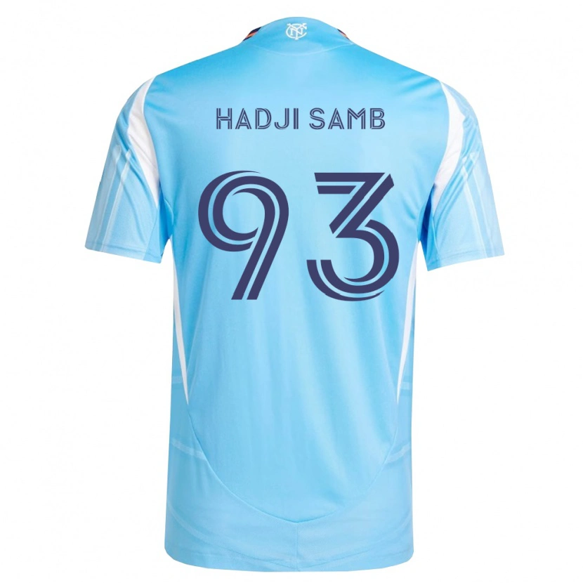 Danxen Heren El Hadji Samb #93 Hemelsblauw Wit Thuisshirt Thuistenue 2026/27 T-Shirt