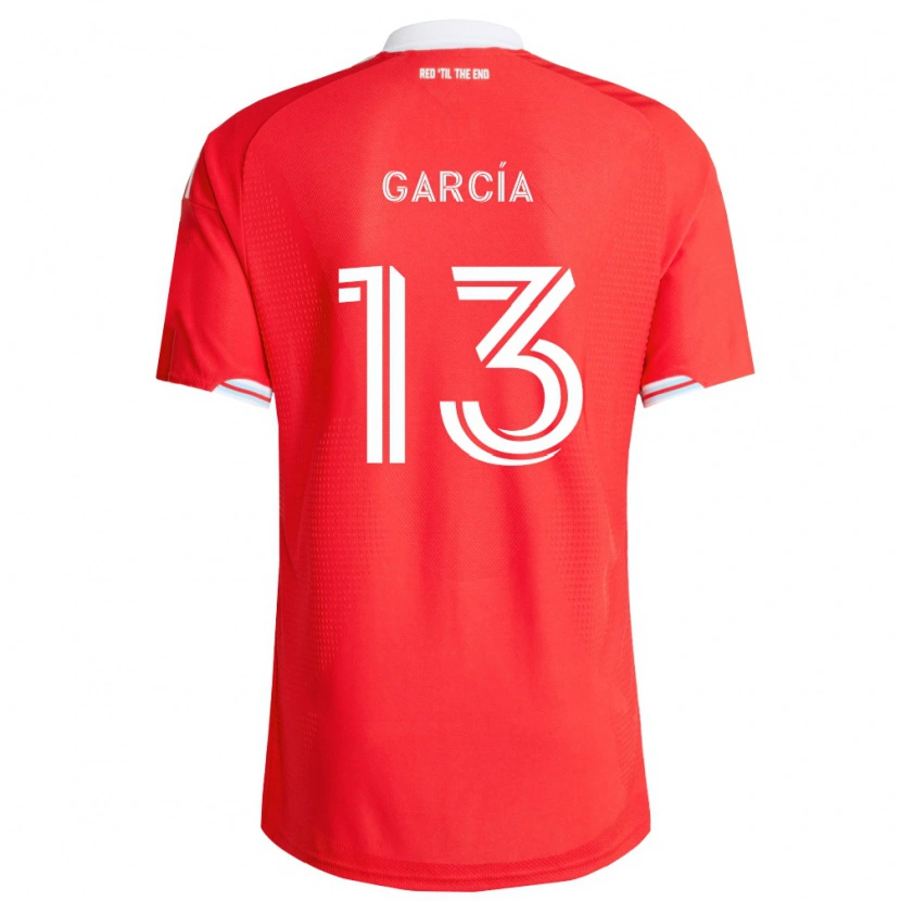 Danxen Heren Deijan García #13 Rood Diep Blauw Wit Thuisshirt Thuistenue 2026/27 T-Shirt