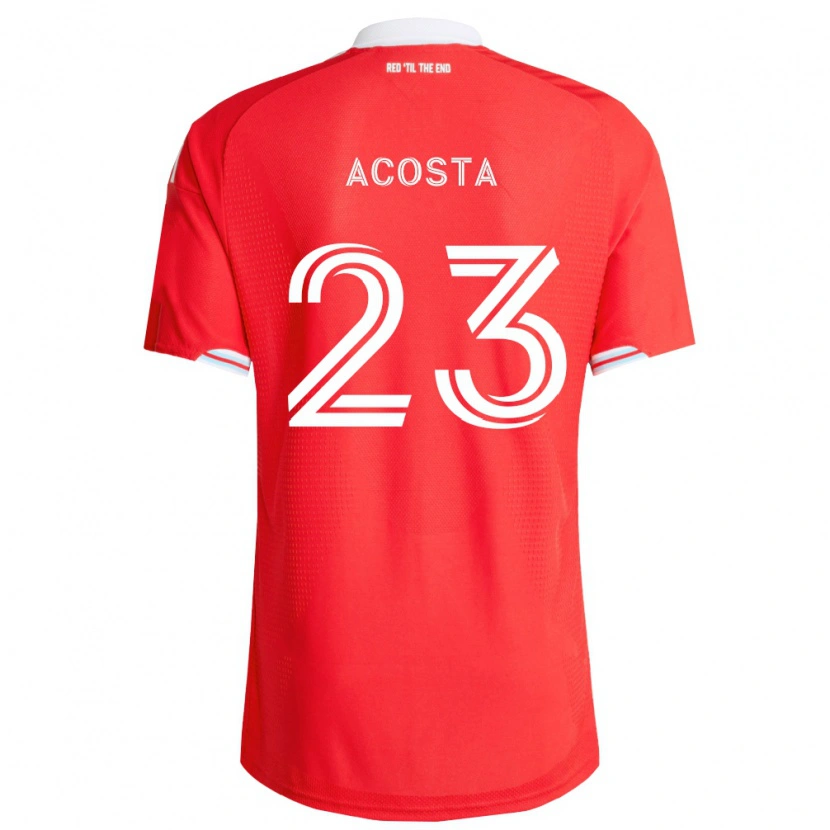 Danxen Heren Kellyn Acosta #23 Rood Diep Blauw Wit Thuisshirt Thuistenue 2026/27 T-Shirt