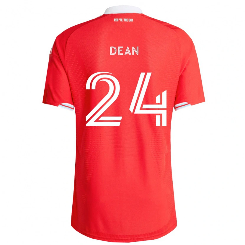 Danxen Heren Jonathan Dean #24 Rood Diep Blauw Wit Thuisshirt Thuistenue 2026/27 T-Shirt