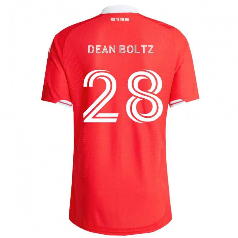 Danxen Heren Dean Boltz #28 Rood Diep Blauw Wit Thuisshirt Thuistenue 2026/27 T-Shirt