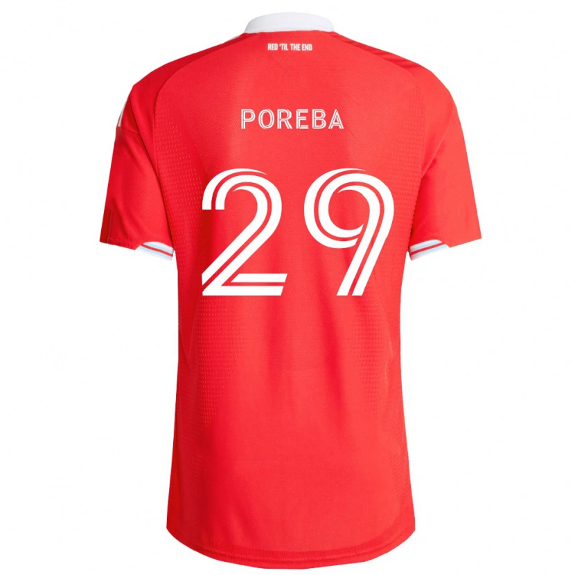 Danxen Heren David Poreba #29 Rood Diep Blauw Wit Thuisshirt Thuistenue 2026/27 T-Shirt