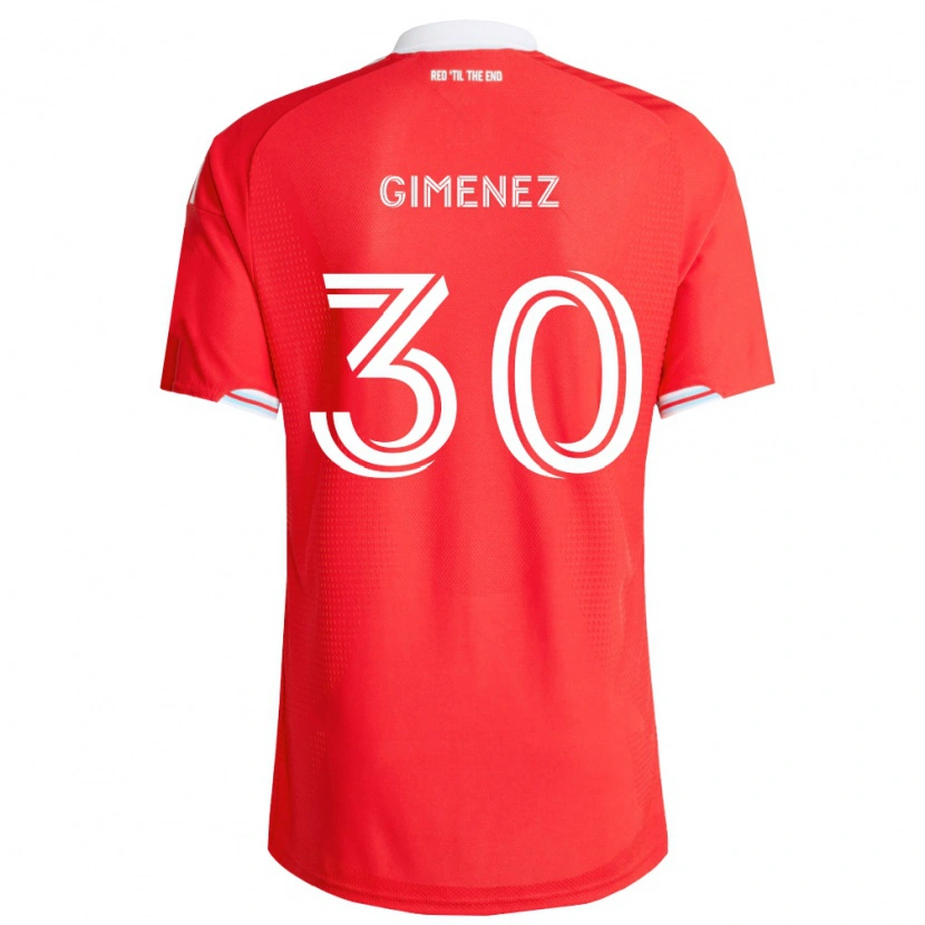 Danxen Heren Gastón Giménez #30 Rood Diep Blauw Wit Thuisshirt Thuistenue 2026/27 T-Shirt