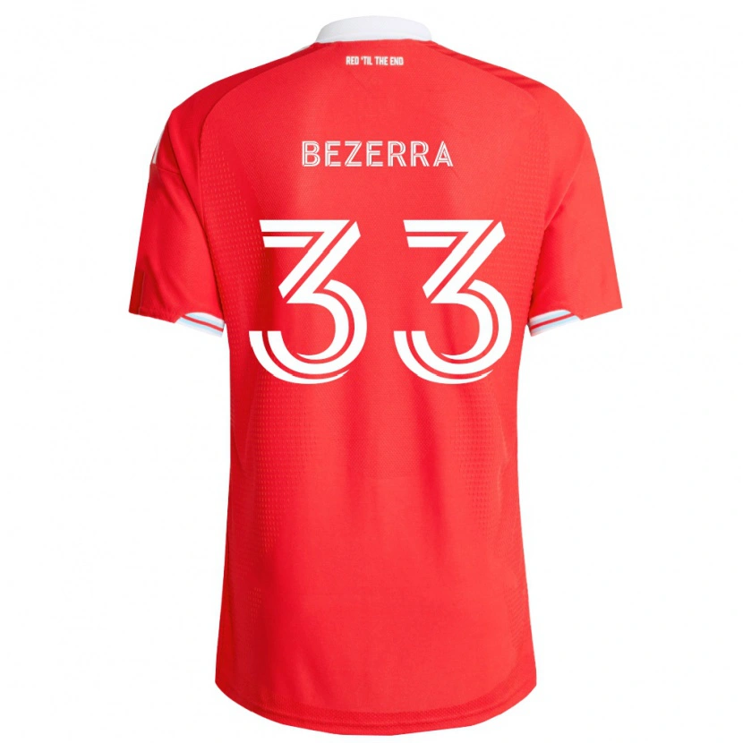 Danxen Heren Victor Bezerra #33 Rood Diep Blauw Wit Thuisshirt Thuistenue 2026/27 T-Shirt