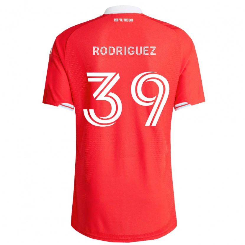 Danxen Heren Allan Rodriguez #39 Rood Diep Blauw Wit Thuisshirt Thuistenue 2026/27 T-Shirt