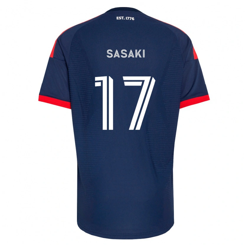 Danxen Heren Shuma Sasaki #17 Koninklijk Blauw Rood Wit Thuisshirt Thuistenue 2026/27 T-Shirt