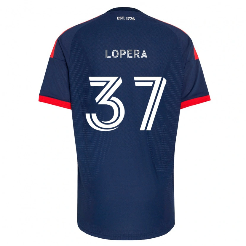 Danxen Heren Steban Lopera #37 Koninklijk Blauw Rood Wit Thuisshirt Thuistenue 2026/27 T-Shirt