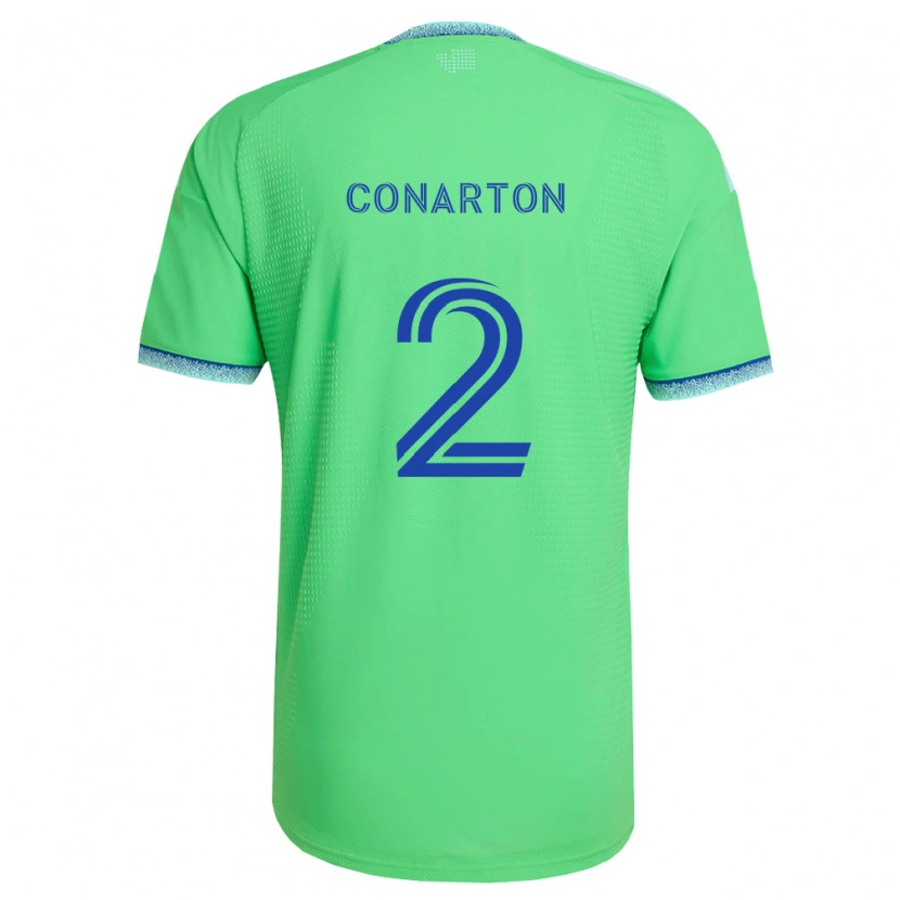 Danxen Heren Alyssa Conarton #2 Groen Lichtblauw Thuisshirt Thuistenue 2026/27 T-Shirt