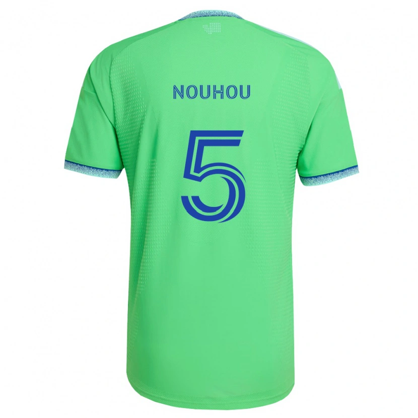 Danxen Heren Nouhou Tolo #5 Groen Lichtblauw Thuisshirt Thuistenue 2026/27 T-Shirt
