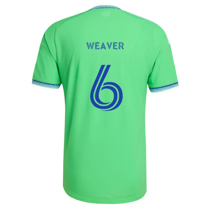 Danxen Heren Morgan Weaver #6 Groen Lichtblauw Thuisshirt Thuistenue 2026/27 T-Shirt
