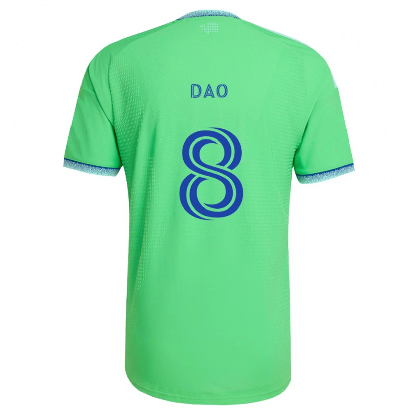 Danxen Heren Kaylee Dao #8 Groen Lichtblauw Thuisshirt Thuistenue 2026/27 T-Shirt
