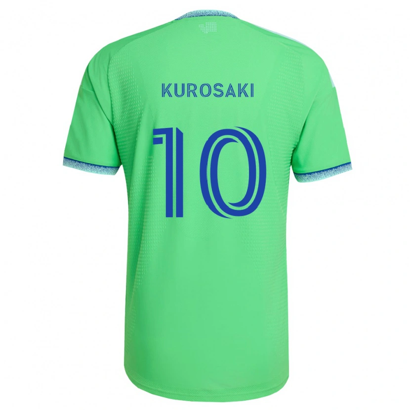 Danxen Heren Yuuka Kurosaki #10 Groen Lichtblauw Thuisshirt Thuistenue 2026/27 T-Shirt