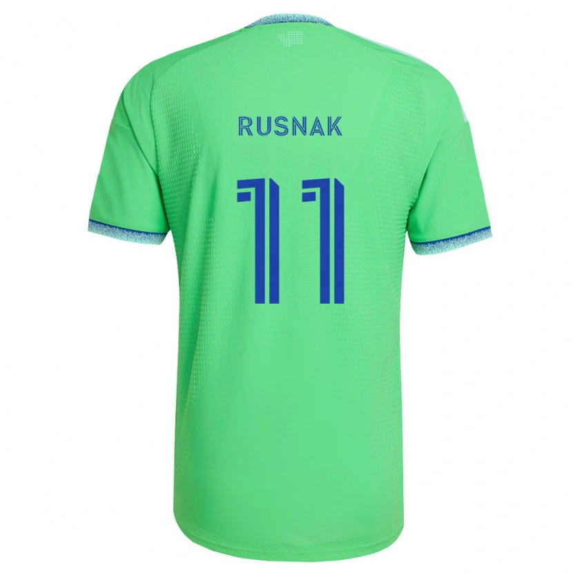 Danxen Heren Albert Rusnák #11 Groen Lichtblauw Thuisshirt Thuistenue 2026/27 T-Shirt