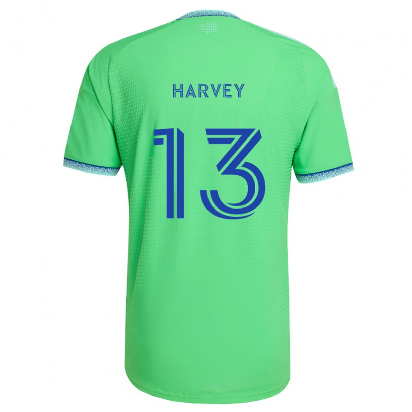 Danxen Heren Samuel Harvey #13 Groen Lichtblauw Thuisshirt Thuistenue 2026/27 T-Shirt