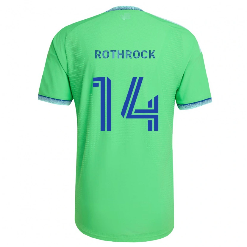 Danxen Heren Paul Rothrock #14 Groen Lichtblauw Thuisshirt Thuistenue 2026/27 T-Shirt