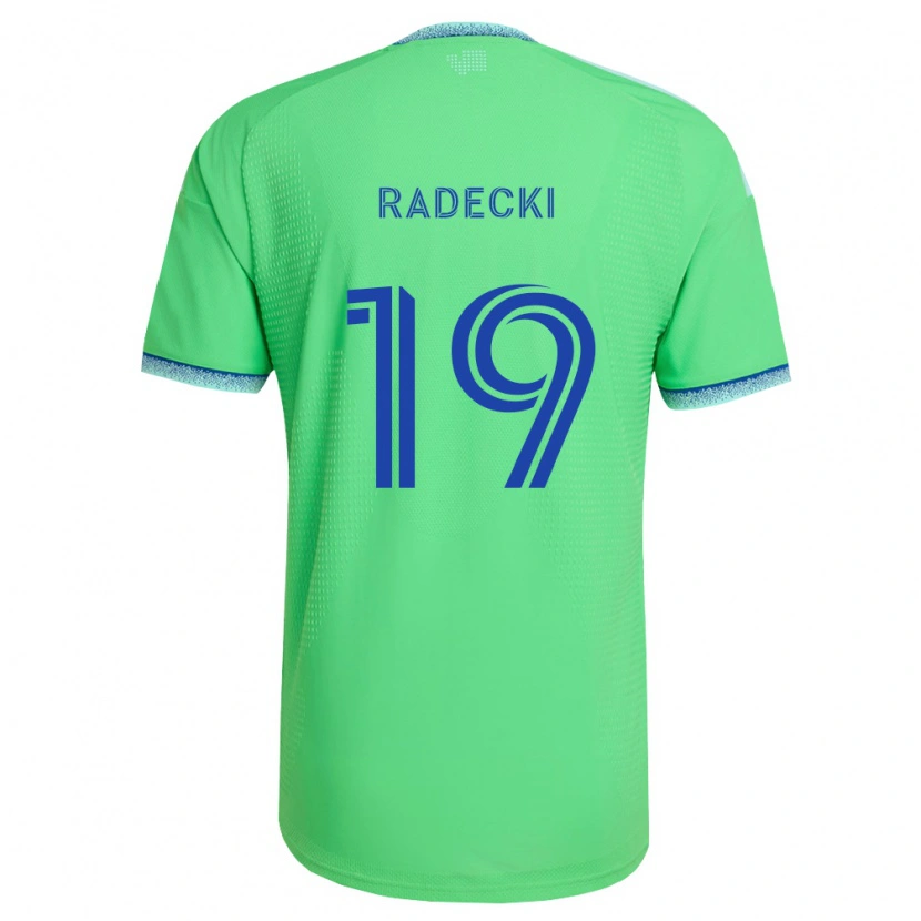 Danxen Heren Taylor Radecki #19 Groen Lichtblauw Thuisshirt Thuistenue 2026/27 T-Shirt