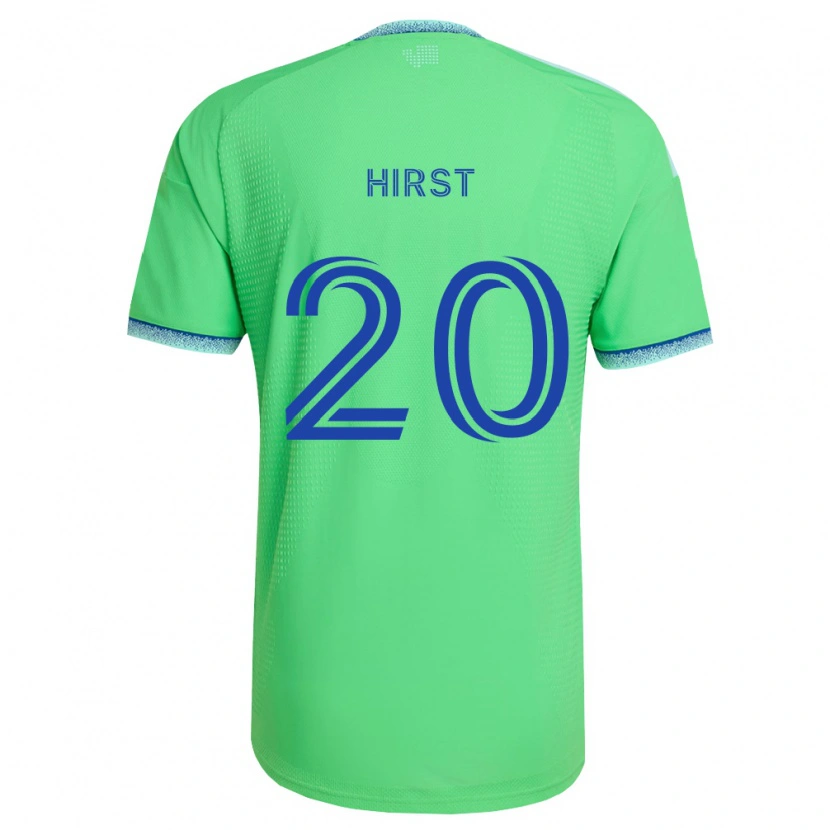 Danxen Heren Sophie Hirst #20 Groen Lichtblauw Thuisshirt Thuistenue 2026/27 T-Shirt