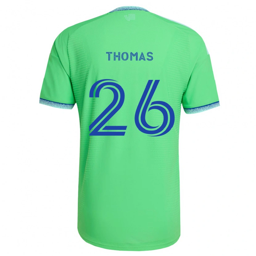 Danxen Heren Andrew Thomas #26 Groen Lichtblauw Thuisshirt Thuistenue 2026/27 T-Shirt