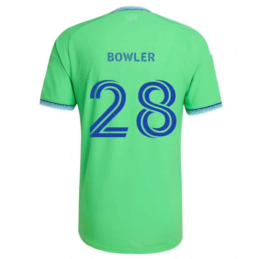 Danxen Heren Rachel Bowler #28 Groen Lichtblauw Thuisshirt Thuistenue 2026/27 T-Shirt