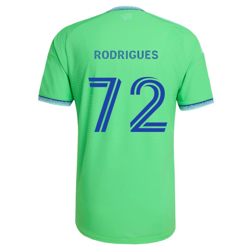 Danxen Heren Braudílio Rodrigues #72 Groen Lichtblauw Thuisshirt Thuistenue 2026/27 T-Shirt