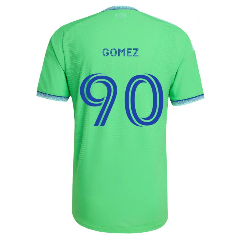 Danxen Heren Sebastian Gomez #90 Groen Lichtblauw Thuisshirt Thuistenue 2026/27 T-Shirt