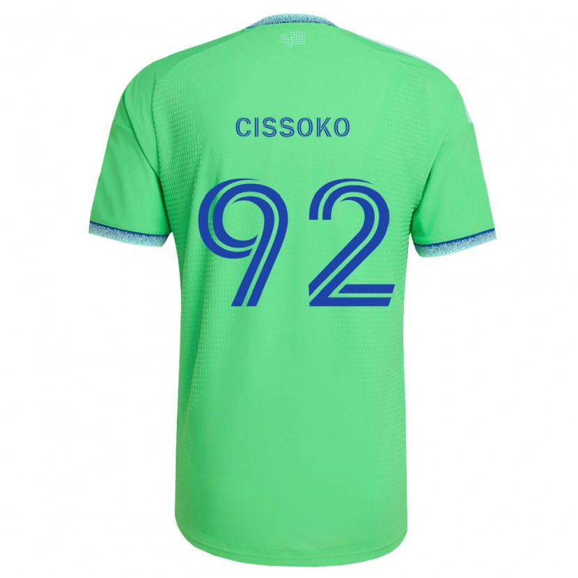 Danxen Heren Abdoulaye Cissoko #92 Groen Lichtblauw Thuisshirt Thuistenue 2026/27 T-Shirt