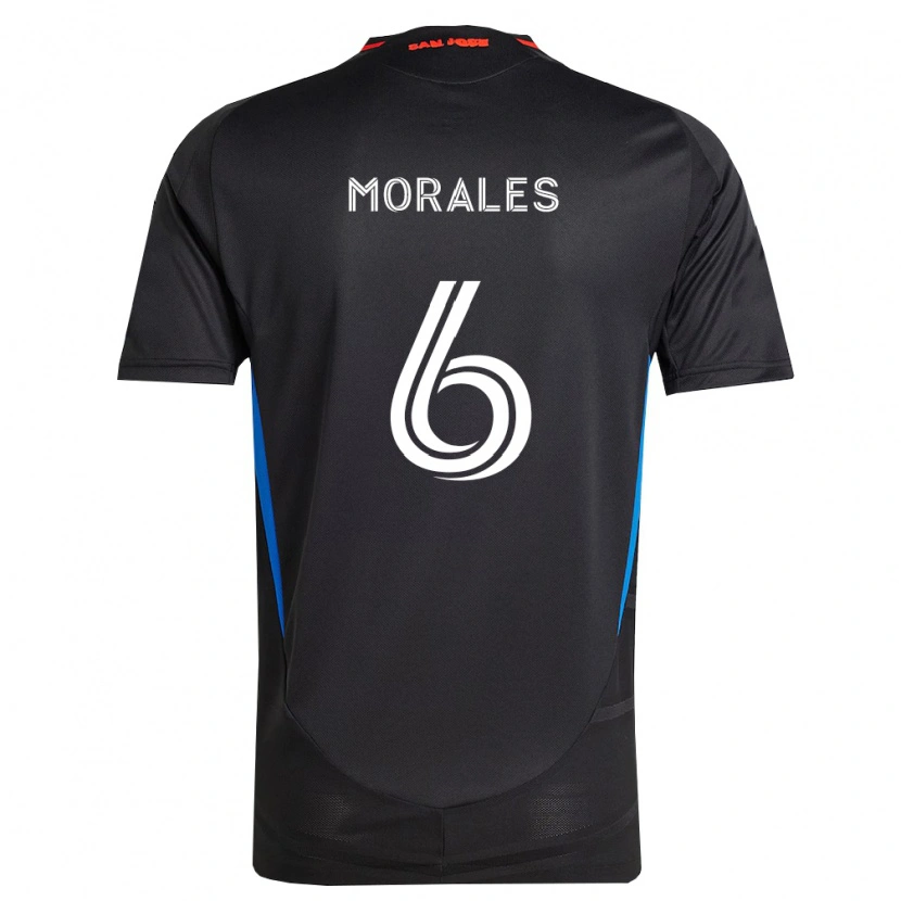 Danxen Heren Alfredo Morales #6 Blauw Wit Zwart Thuisshirt Thuistenue 2026/27 T-Shirt