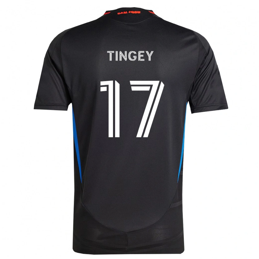 Danxen Heren Keegan Tingey #17 Blauw Wit Zwart Thuisshirt Thuistenue 2026/27 T-Shirt