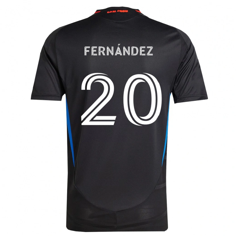 Danxen Heren Nick Fernández #20 Blauw Wit Zwart Thuisshirt Thuistenue 2026/27 T-Shirt
