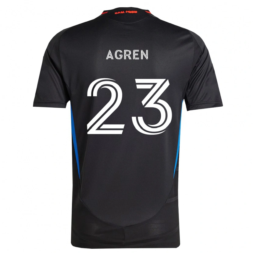 Danxen Heren Oskar Agren #23 Blauw Wit Zwart Thuisshirt Thuistenue 2026/27 T-Shirt