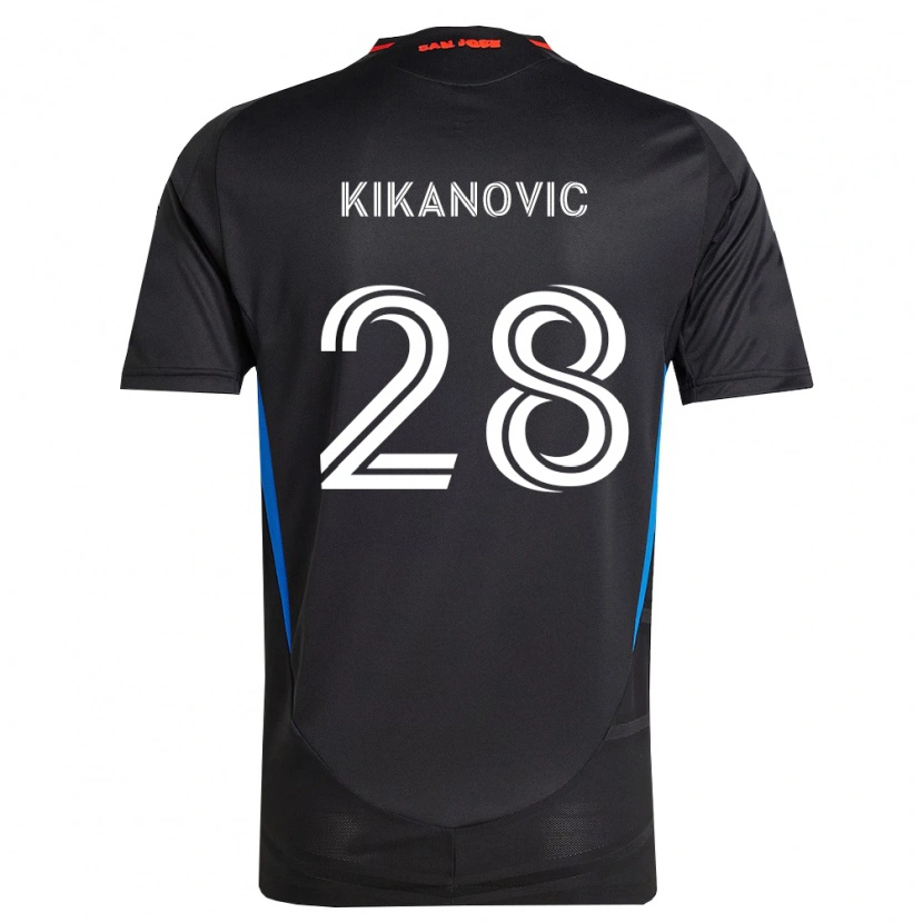 Danxen Heren Benji Kikanović #28 Blauw Wit Zwart Thuisshirt Thuistenue 2026/27 T-Shirt